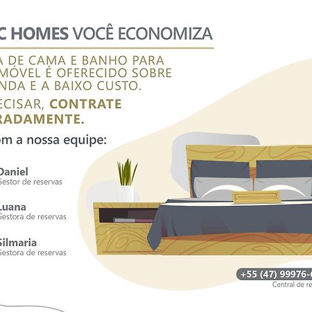 Confortavel Apartamento Em Condominio Com Piscina Бомбиньяс Экстерьер фото