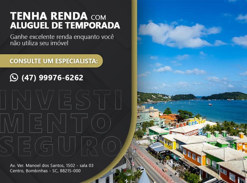 Confortavel Apartamento Em Condominio Com Piscina Бомбиньяс Экстерьер фото